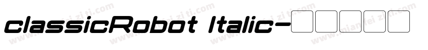 classicRobot Italic字体转换